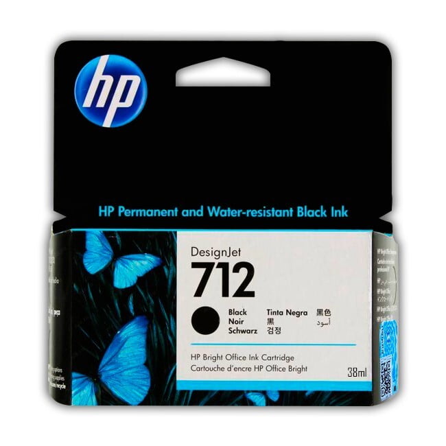 Tinta HP 712 Negro 38ml