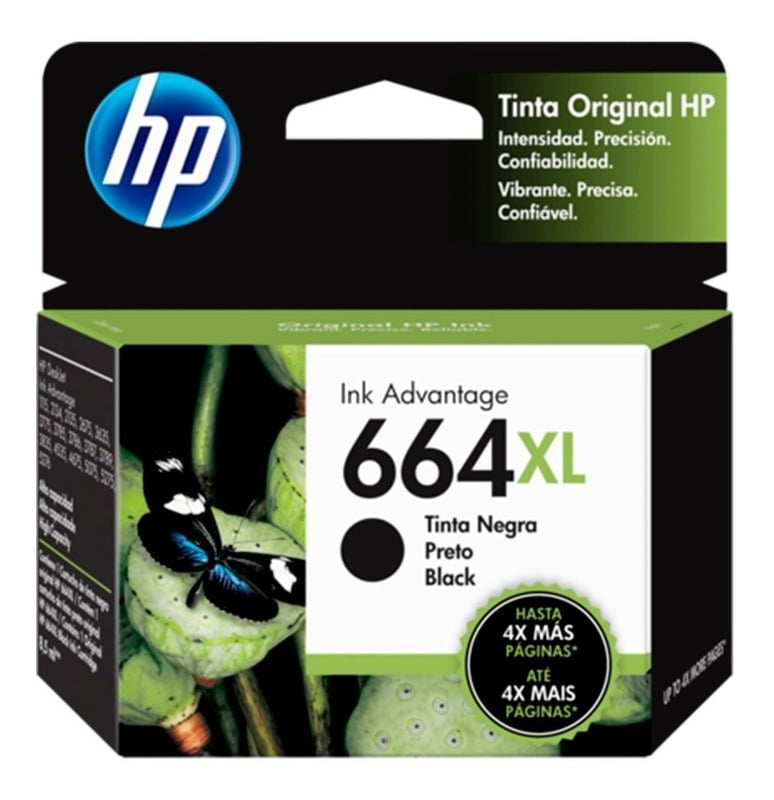 Tinta HP 664 XL Negro