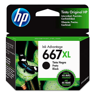 Tinta HP 667XL Negro